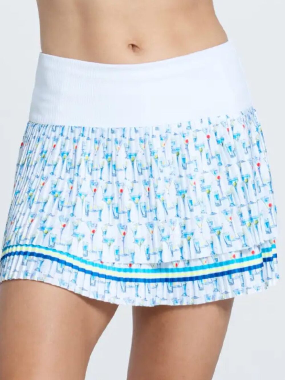 Martini Gras Pleated Skort